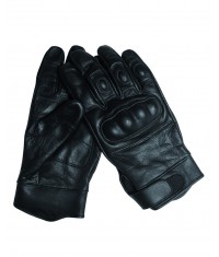 GANTS TACTICAL - CUIR NOIR