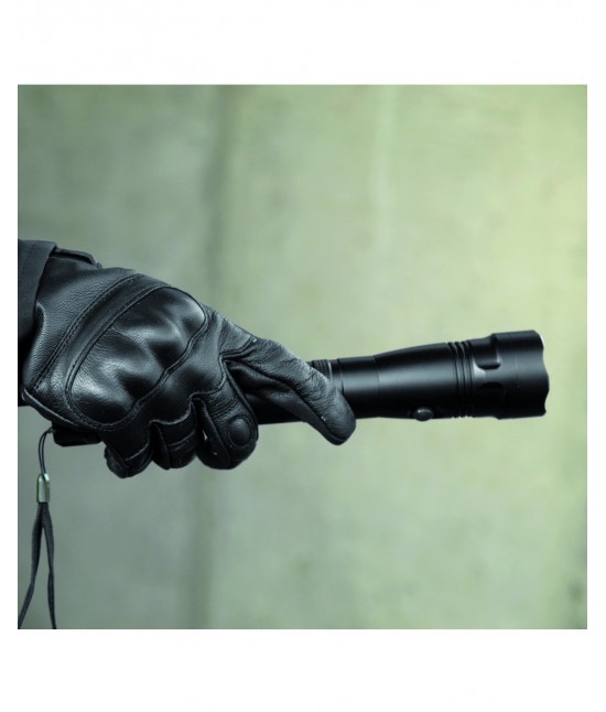 GANTS TACTICAL - CUIR NOIR