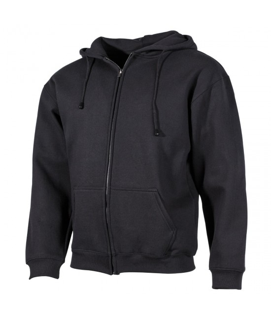 Veste Zip Capuche Noire