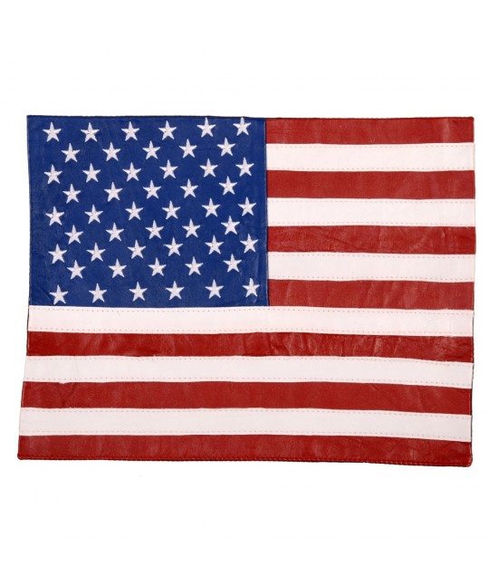 Drapeau Cuir USA