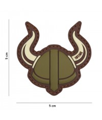 PATCH VIKING HELMET GRIS