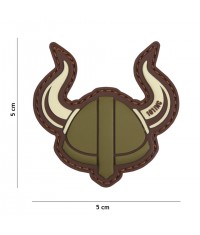 PATCH VIKING HELMET GRIS