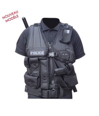 Gilet Forces Intervention avec Holster pour PA ou Taser