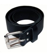 Ceinture en Cuir Noir avec boucle