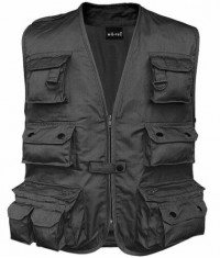 GILET MULTIPOCHES REPORTER ANTI-TRANSPIRANT - Noir