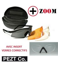 LUNETTES TACTIQUES PEZT CO.® "STORM" + INSERT