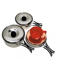 SET GAMELLES CUISINE ACIER INOX - 1 personne