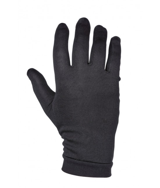 Sous-Gants en Soie Noir