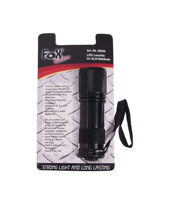 LAMPE TORCHE 3 LEDS PATHFINDER - NOIR