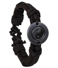 BRACELET CUIR YIN / YANG