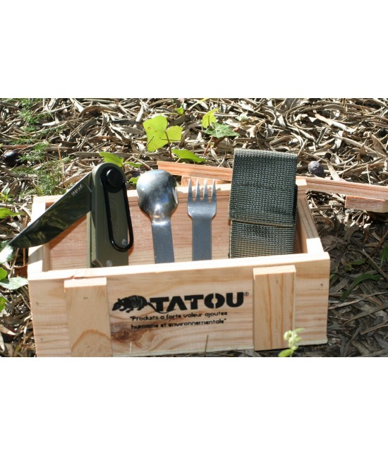 Couteau Tatou ® dans son coffret bois