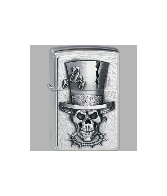 BRIQUET ZIPPO SKULL TOP HAT BRIQUET ZIPPO SKULL TOP HAT