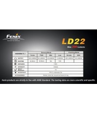 LAMPE FENIX LD22