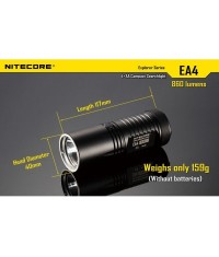 LAMPE NITECORE EA4 - 860 LUMENS