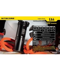 LAMPE NITECORE EA4 - 860 LUMENS