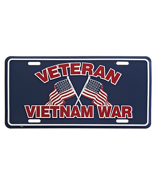 Plaque Immatriculation Veteran Vietnam War