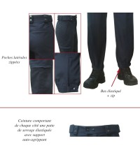 PANTALON INTERVENTION HOMME - BLEU MARINE