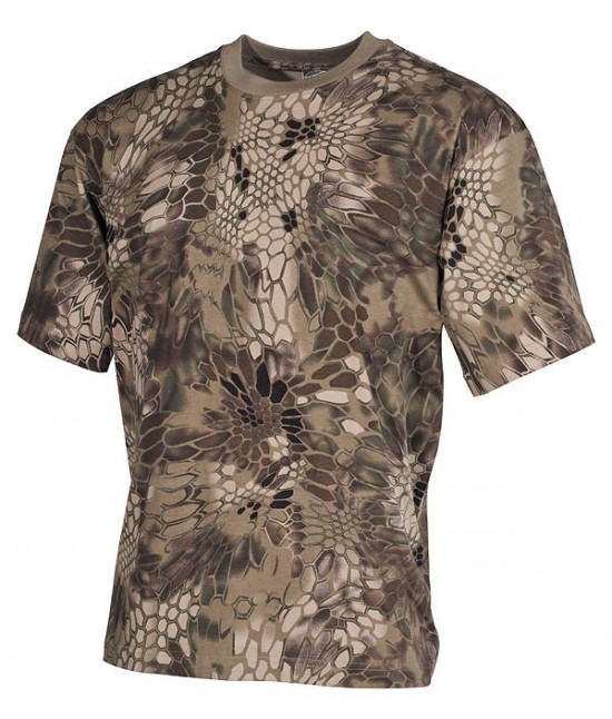 TSHIRT MARRON CAMO KRYPTEK