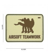 Patch 3D Airsoft Teamwork Désert