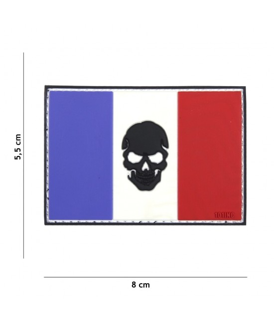 PATCH FRANCE SKULL