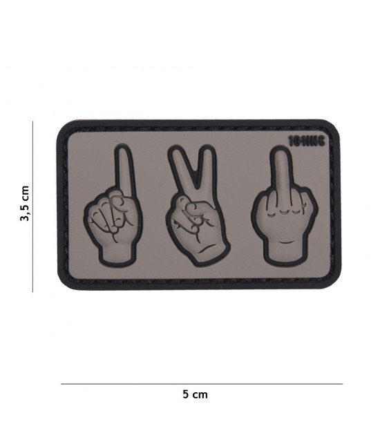 Patch One-Two-F*ck Gris