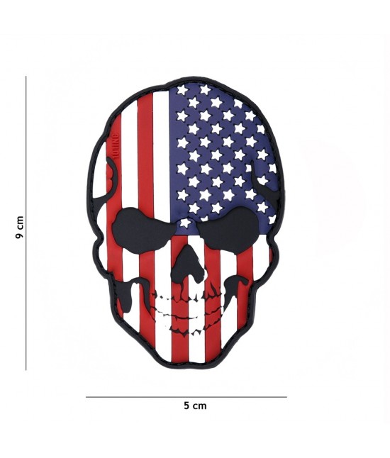 PATCH SKULL USA