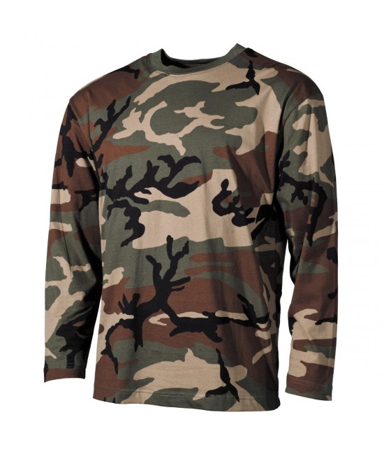 Tshirt Type US Manches Longues - Woodland