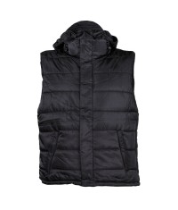 Gilet Capuche Noir Sans Manche