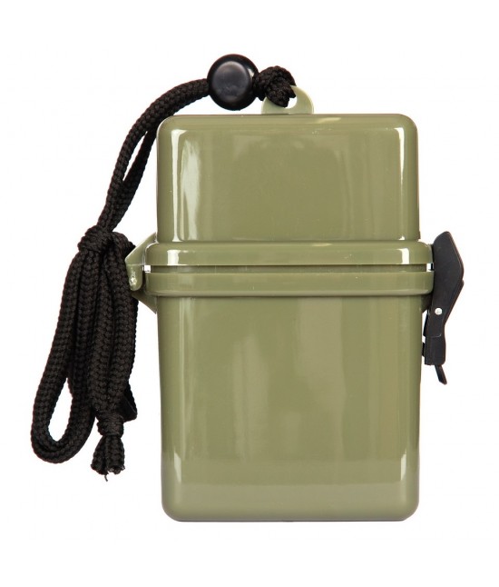 Boite Etanche en plastique avec lanière de cou - Kaki - 469487 Boite Etanche en plastique avec lanière de cou - Kaki - 469487